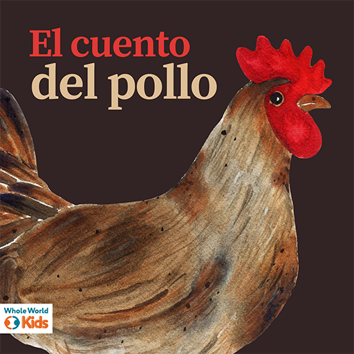 Painted chicken on a dark background.